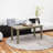 Durable Patio Tables, Hdpe 35.8 Inch Slatted Modern Table For Backyard