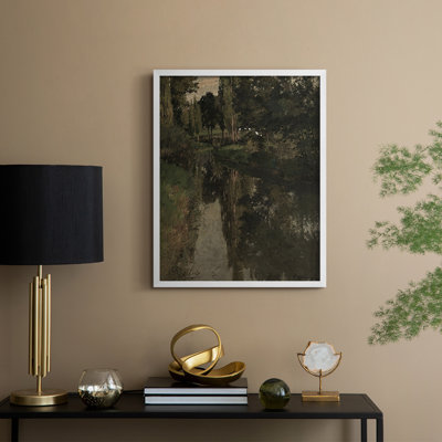«Vintage Landscape», reproduction encadrée CXLV - bois massif