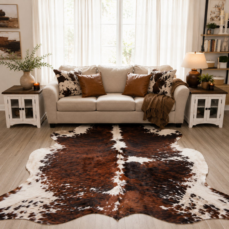 Cowhide Indoor Rug, 5' x 7'