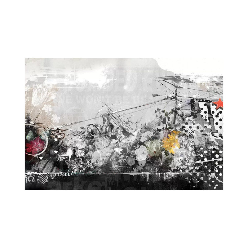 Flourish 1 Piece Wall Art on Canvas, 45.72cm H x 66.04cm W