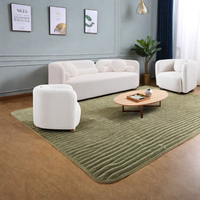 Ensemble de canapés Modern japonais, causeuse blanche et 2 chaises d'appoint pour la maison