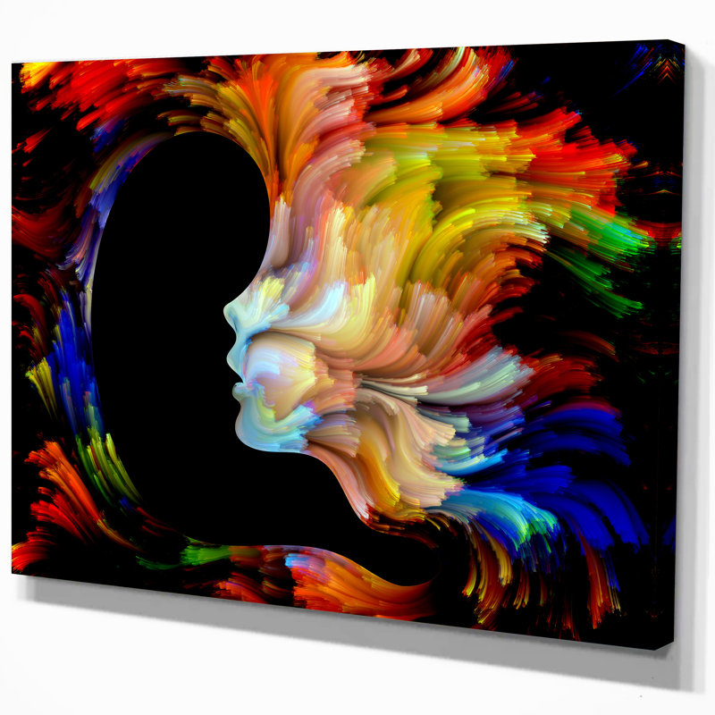 «Kiss of Paint», impression sur toile tendue, H 30 po x l 40 po x P 1,5 po