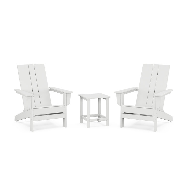 High-Density Polyethylene (HDPE) Outdoor Adirondack Chair With Table