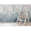 Papier peint amovible montgolfière Soft Sky Mountains-1779329979