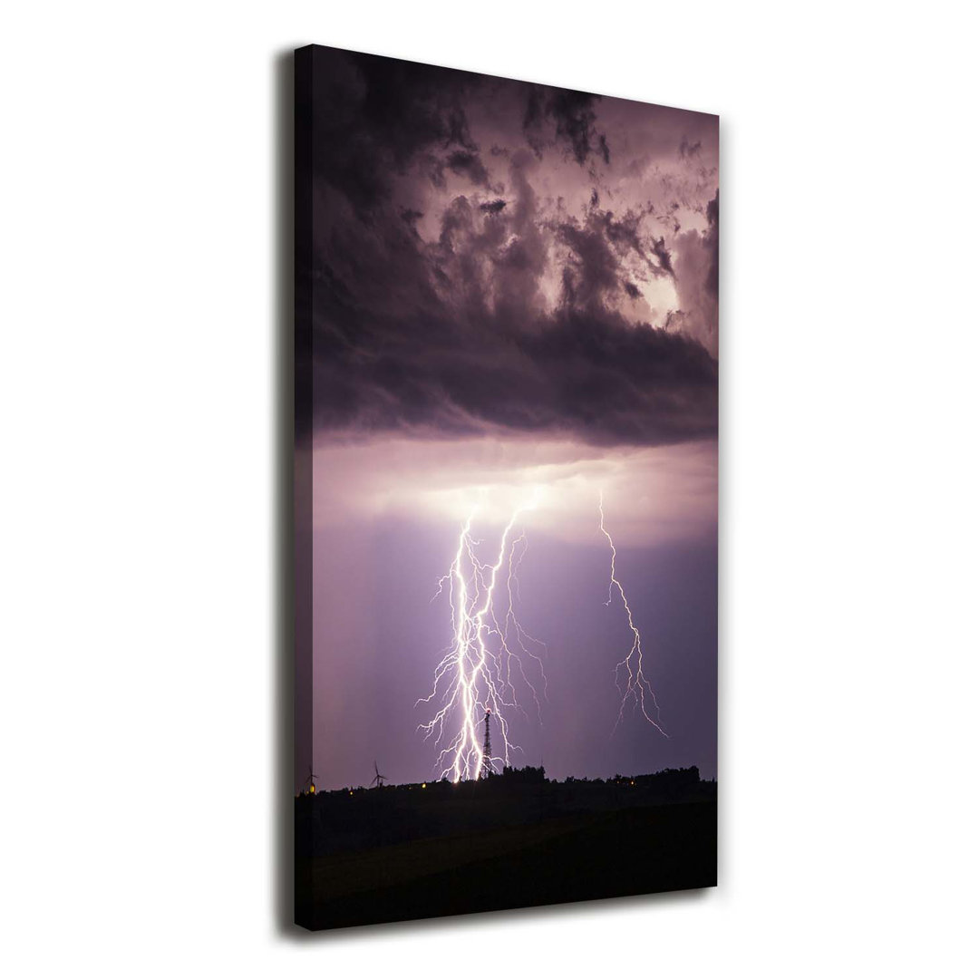 Thunderstorm - Kunstdruck auf Segeltuch