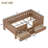 Twin Kids Floor Bed with Stairs, Rails and Slats,Twin Size Montessori Floor Bed with Bookshelf and 2 Storage Drawers,Easy Assemble Montessori Beds Frame,Natural-251181159-251181158
