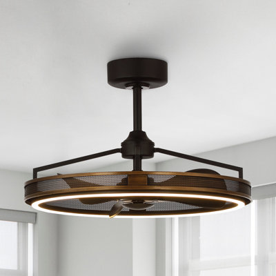 Polanco 27.1'' Ceiling Fan with LED Lights and Remote Control