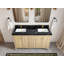 Bois de chêne blanc Atlanta X P 22 po D Meuble-lavabo double avec 2 po Quartz-108779957