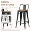 Tabouret de bar et de comptoir pivotant en métal-1282942708-1282942711