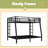 Metal Full XL Over Queen Bunk Bed For Teens And Adults,Space-Saving/Noise Reduced/No Box Spring Needed-2051192910