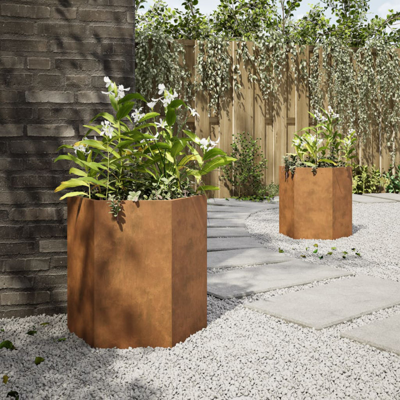 Arzate Planter Box, Corten Steel