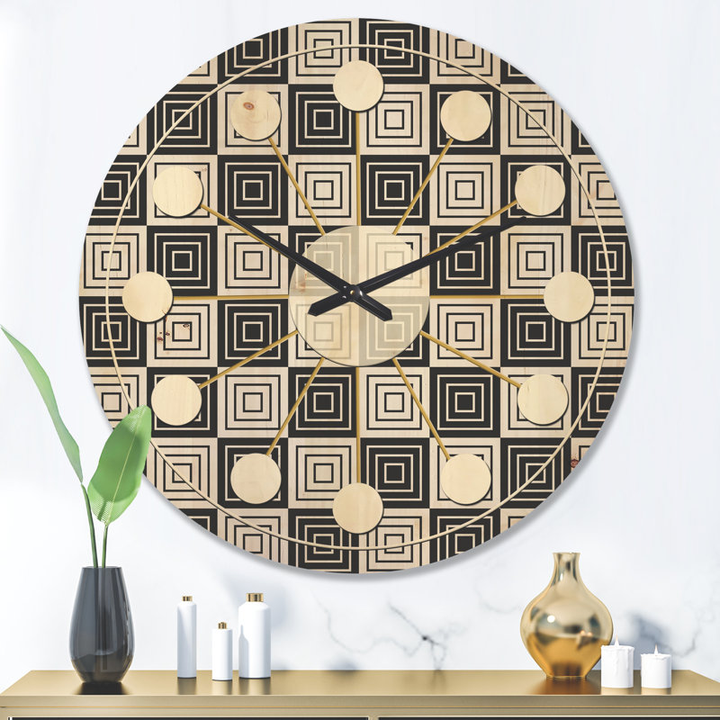 Solid Wood Wall Clock, Large