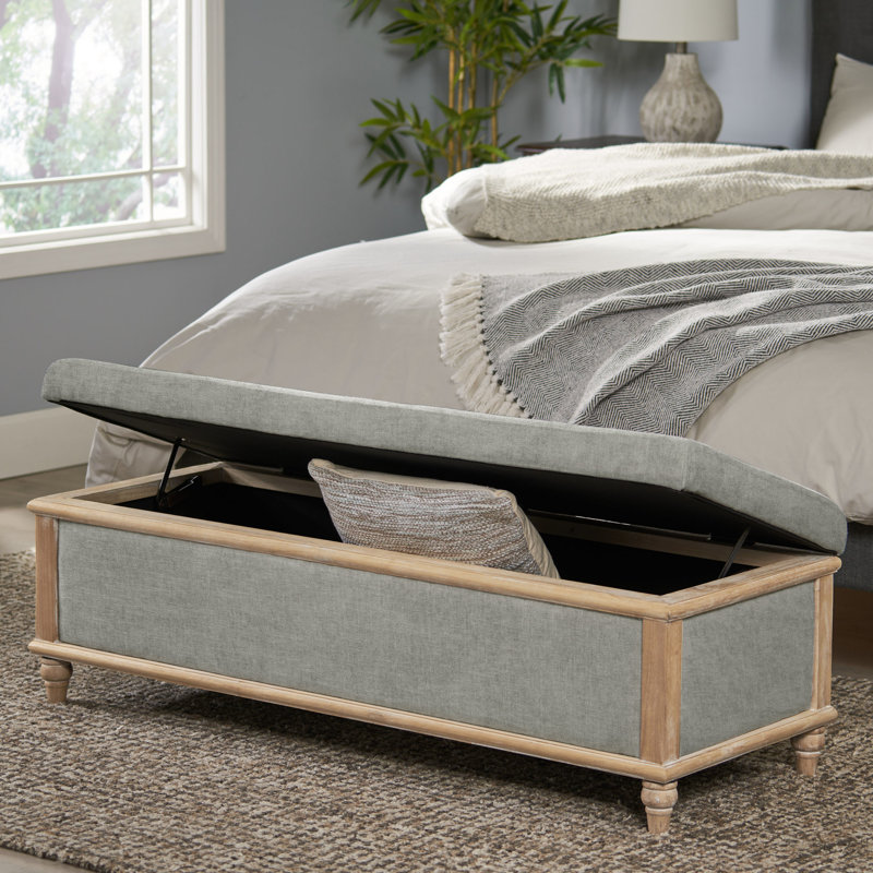 Hidden Storage Gray - Keeps Your Room Tidy With Timeless Rustic Design And Function