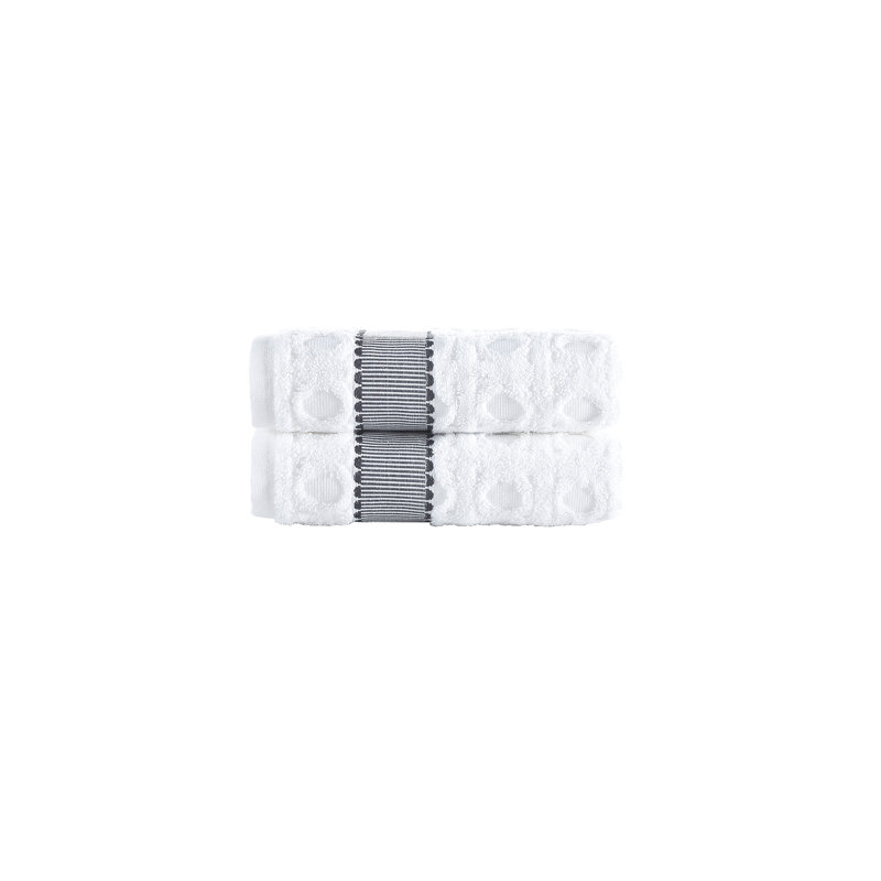 Essuie-mains 2 pièces Brooks Brothers, Blanc