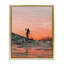 «Woman Surfing at Sunset», art mural encadré par Amelia Noyes-792230825-805136749
