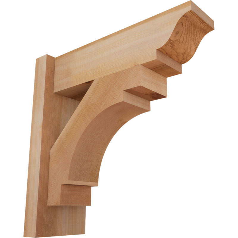 Merced Traditional Outlooker, 5 1/2" W Western Red Cedar (Smooth), 26" D x 38" H