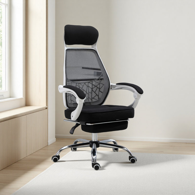High Back Office Chair Swivel Adjustable Recliner with Footrest