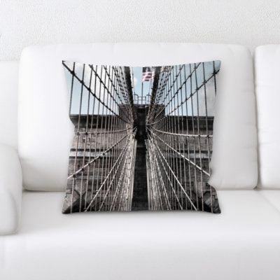 Faux Leather Throw Pillow