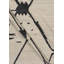Flatweave Wool Geometric Area Rug in Beige