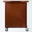Chariot utilitaire avec roulettes - armoire et tablette ouverte en noyer Gregory H 33,05 po x l 43,05 po x P 18,30 po Gregory