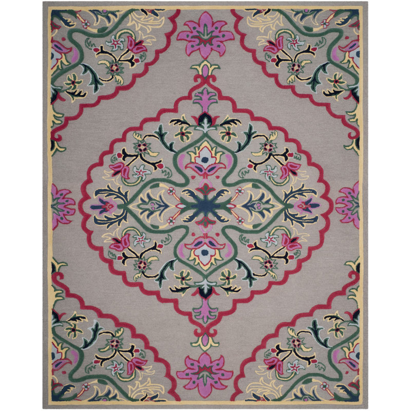Blokzijl Hand Tufted Wool Oriental Rug, Rectangle 8'9" x 12'