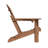 Mallette Adirondack Wood Texture HDPE Foldable Chair Pit Chair with Cup Holder-103547250