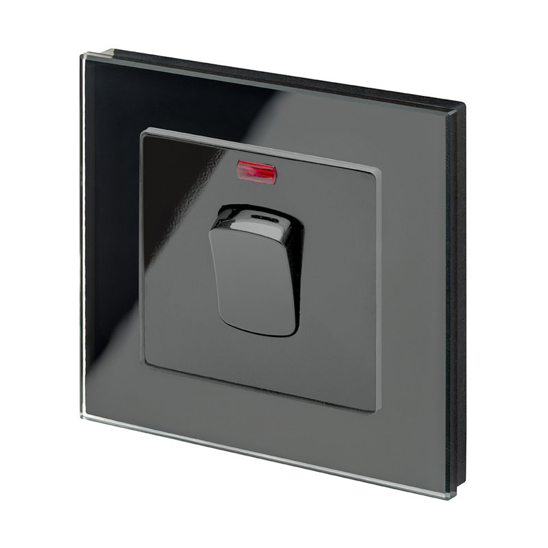 Crystal PG 20A DP Switch With Neon Black, Black