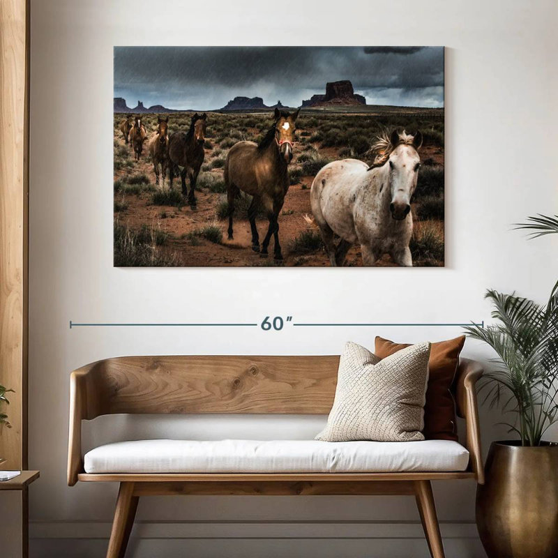 Brampt Mighty Monument Valley Horses, H 32 po x l 48 po