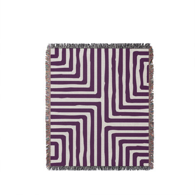 Waren Abstract Cotton Throw Blanket
