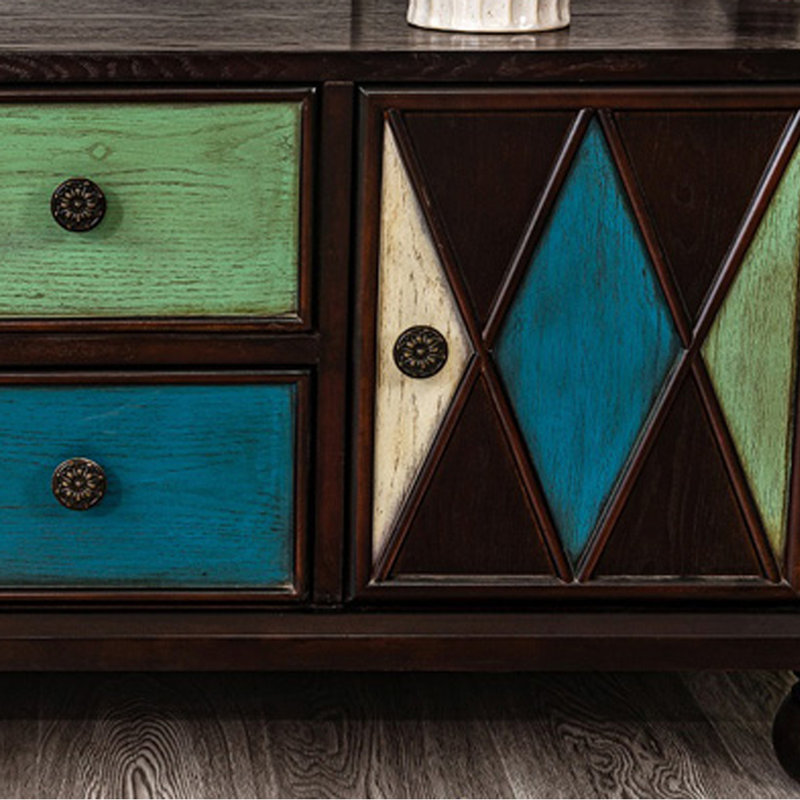 Buffet moderne en bois. Buffet 47,24, Noyer foncé