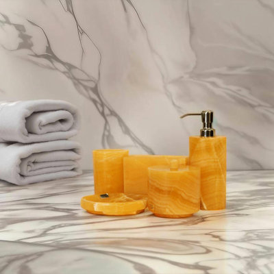 Ensemble d'accessoires de bain 6 pièces Honey Onyx