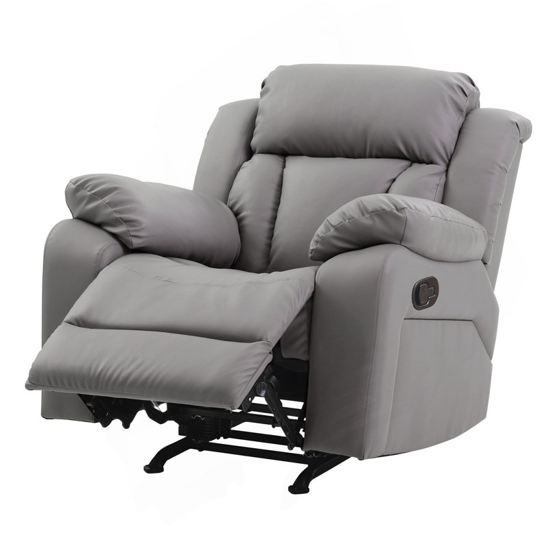 Stylish Gray Rocker Recliner For Cozy Spaces, Gray
