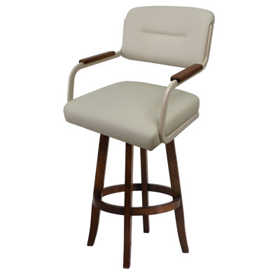 Daviah Swivel Upholstered Counter Stool