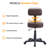 Kylis Backed Adjustable Height Industrial Stool-2049499966