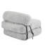 Fauteuil à billes d'intérieur pliable, gris clair