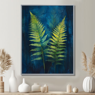 Cisnero, fougère abstraite en bleu et vert