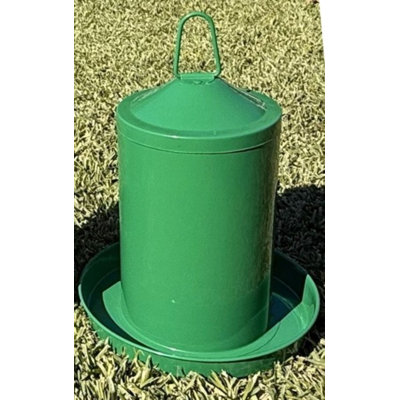 Zylina Powder Coated Metal Waterer 1 Gallon - Green
