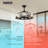 Hurstville 34.25'' Ceiling Fan with LED Lights
