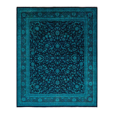 Chimel One-of-a-Kind 8' 1" X 10' 2" New Age Wool Area Rug Navy