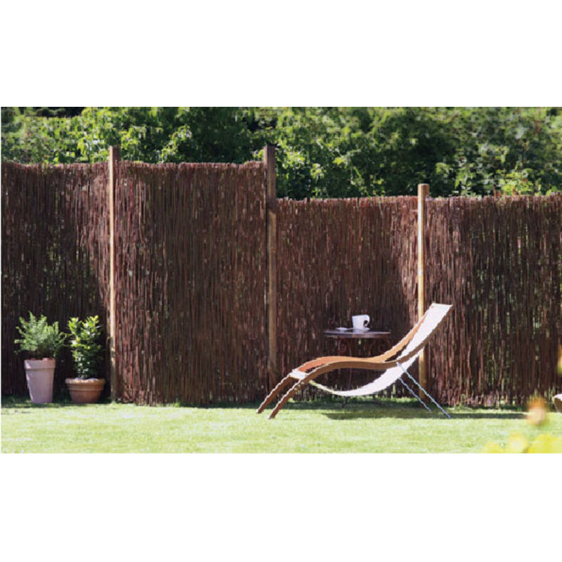 Écran brise-vue en bois, H 48 po x l 96 po x P 1 po