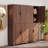 71" Tall Wooden Pantry Cabinet with Adjustable Shelves and 4 Doors – Freestanding Kitchen Storage Cabinet for Dining Room, Living Room, Bathroom-1661442290