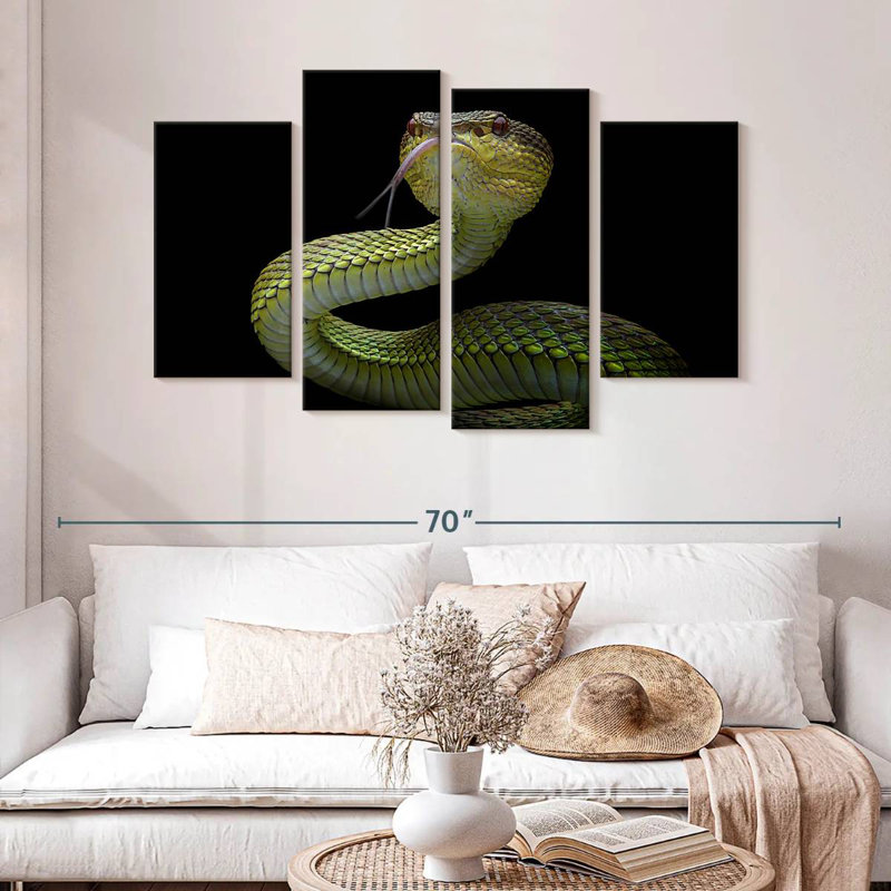 Brampt Venomous Viper, 32" H x 52" W