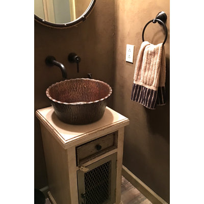 Forest Vessel Hammered Copper Sink
