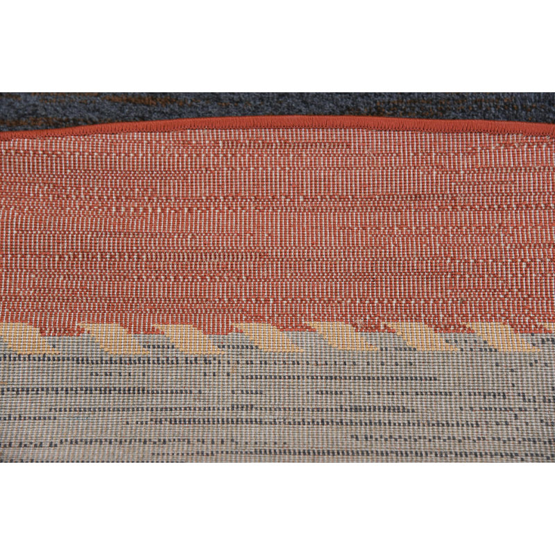 Vassar Striped Indoor Rug, Round 8'