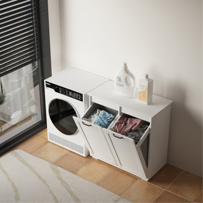 Armoire à linge, avec 2 sacs de doublure amovibles