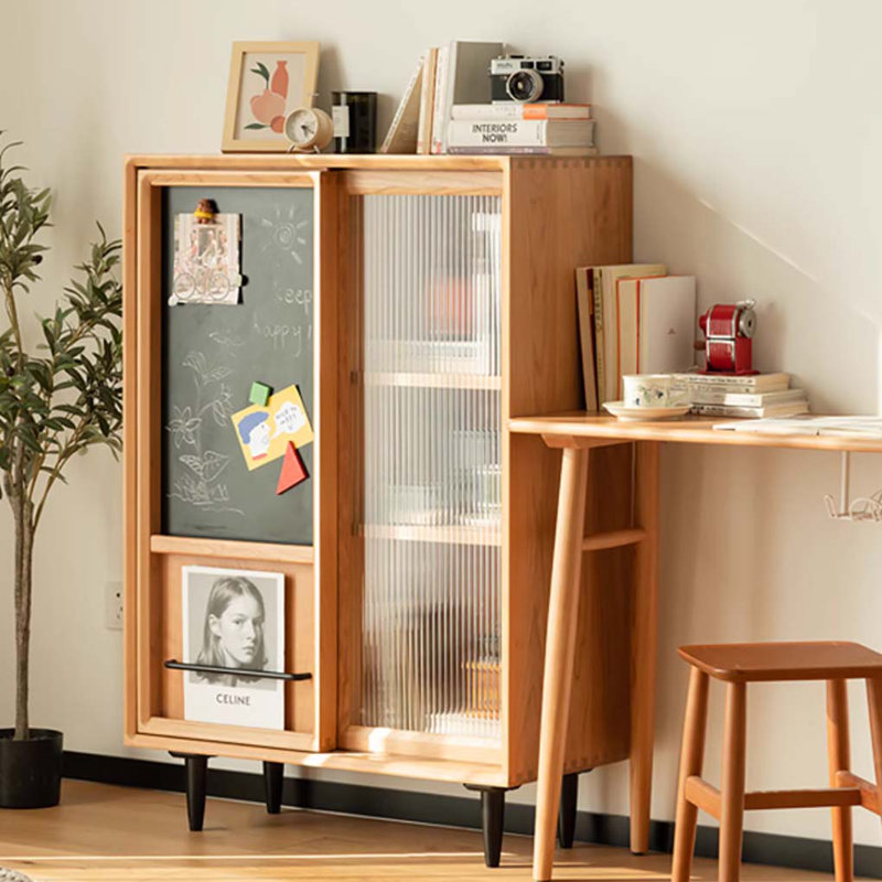 Bibliothèque multifonctionnelle en bois massif