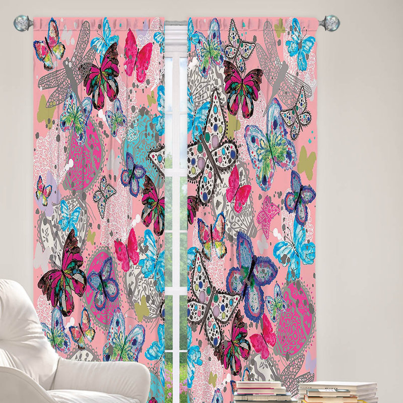 Ensemble de rideaux en polyester 2 pièces, L 56 po x L 78 po