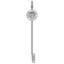 Vidaxl Lid Support Hinge Silver Iron Hardware Tool Accessory Metal Cabinet-125152660