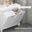 White Tilt-out Laundry Sorter Bathroom Cabinet - Abundant Space For Towels & Accessories , - Shell Toppling 30" X 15.3" 27.5 Storage Vast Water- Coating W D 27.5" H