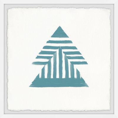 Striped Pyramids - Single Picture Frame Painting